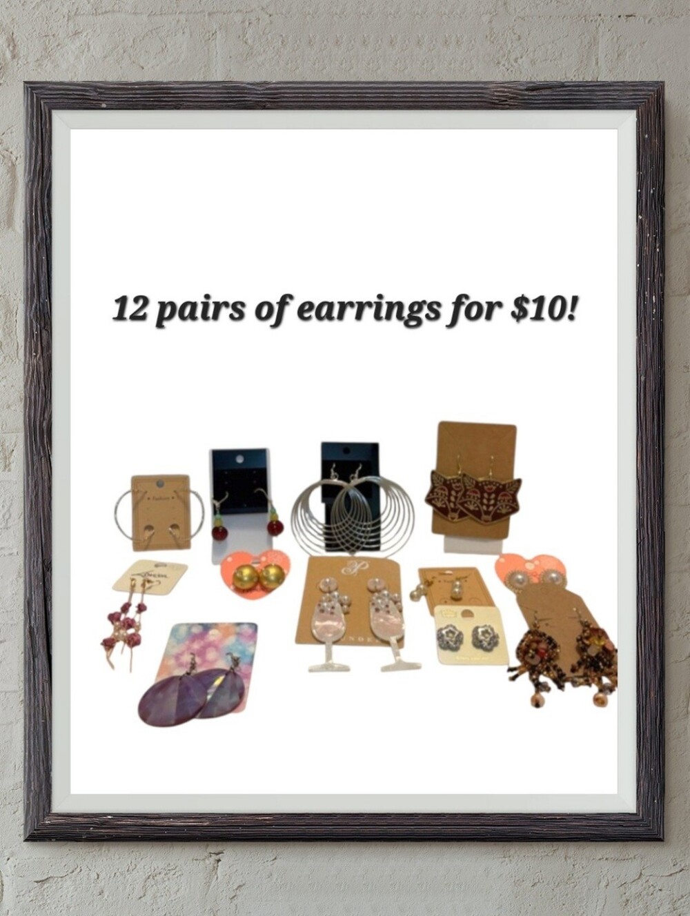 Gold And Silver Tone Earring Bundle-12 Pairs For $10!!